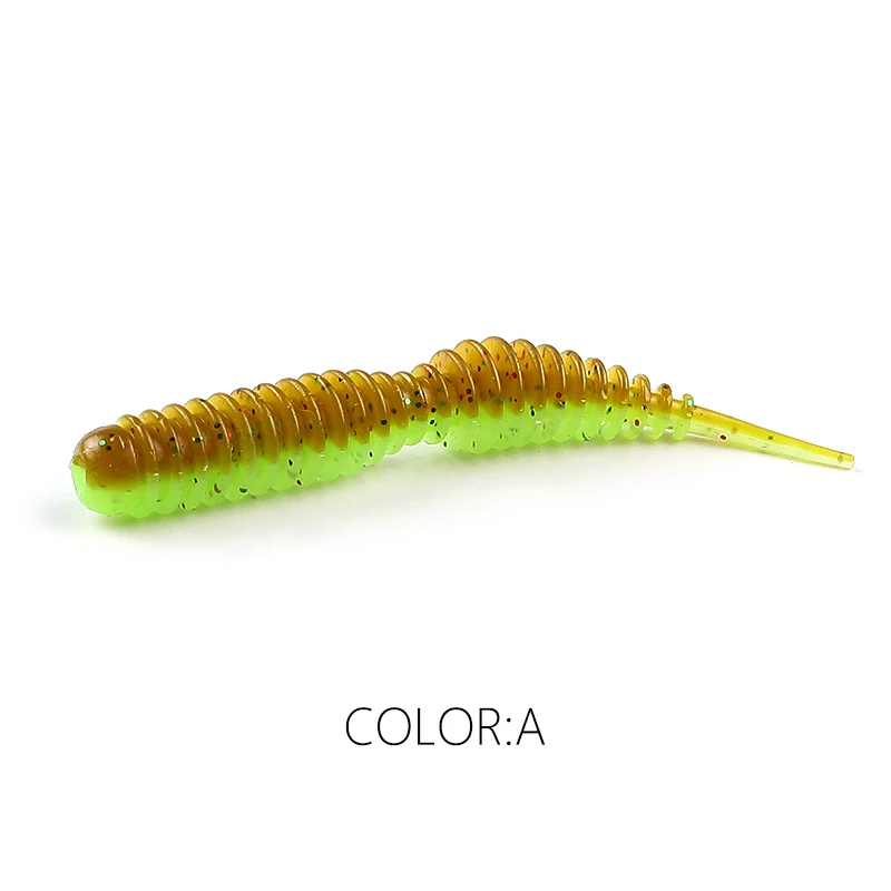 Supercontinente isca de minhoca isca macia Tanta 40mm 63mm iscas de pesca cheiro com sais isca de pesca de silicone macio frete grátis