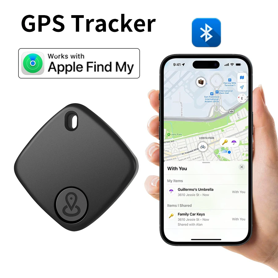 Mini urządzenie śledzące zapobiegające zgubieniu Bluetooth współpracuje z Apple Znajdź moją aplikację Smart Tag Kid Pet GPS Tracker Alarm Przypomnienie Pozycjoner