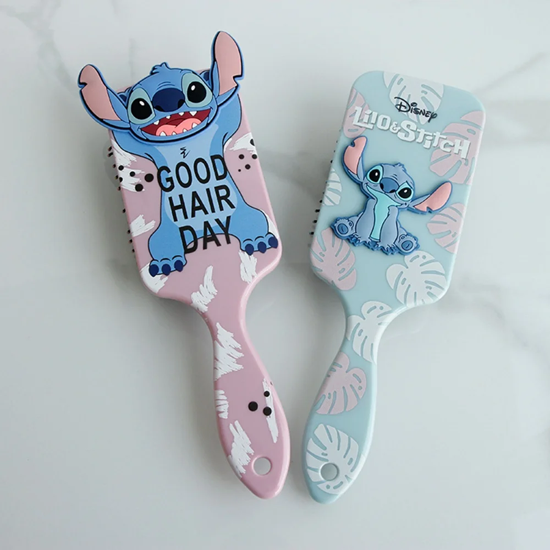 Miniso Disney Animazione Lilo & Stitch Comb Series Cartoon Stitch Cuscino d'aria periferico Pettine per massaggio Bambini Ragazza Studente Pettine