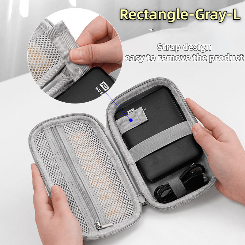 Mini Di Động Cứng Kỹ Thuật Số Tiện Ích Túi Bảo Quản Nhân Tạo Da Tai Nghe Sạc MAC Ốp Lưng Cáp Dữ Liệu Đĩa U Người Tổ Chức