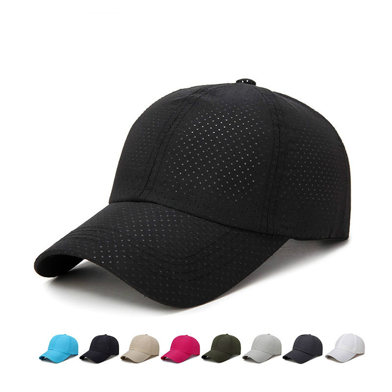 Gorra de béisbol de malla de secado rápido para hombre y mujer, gorro para el sol, transpirable, ajustable, para exteriores, novedad de verano 2023