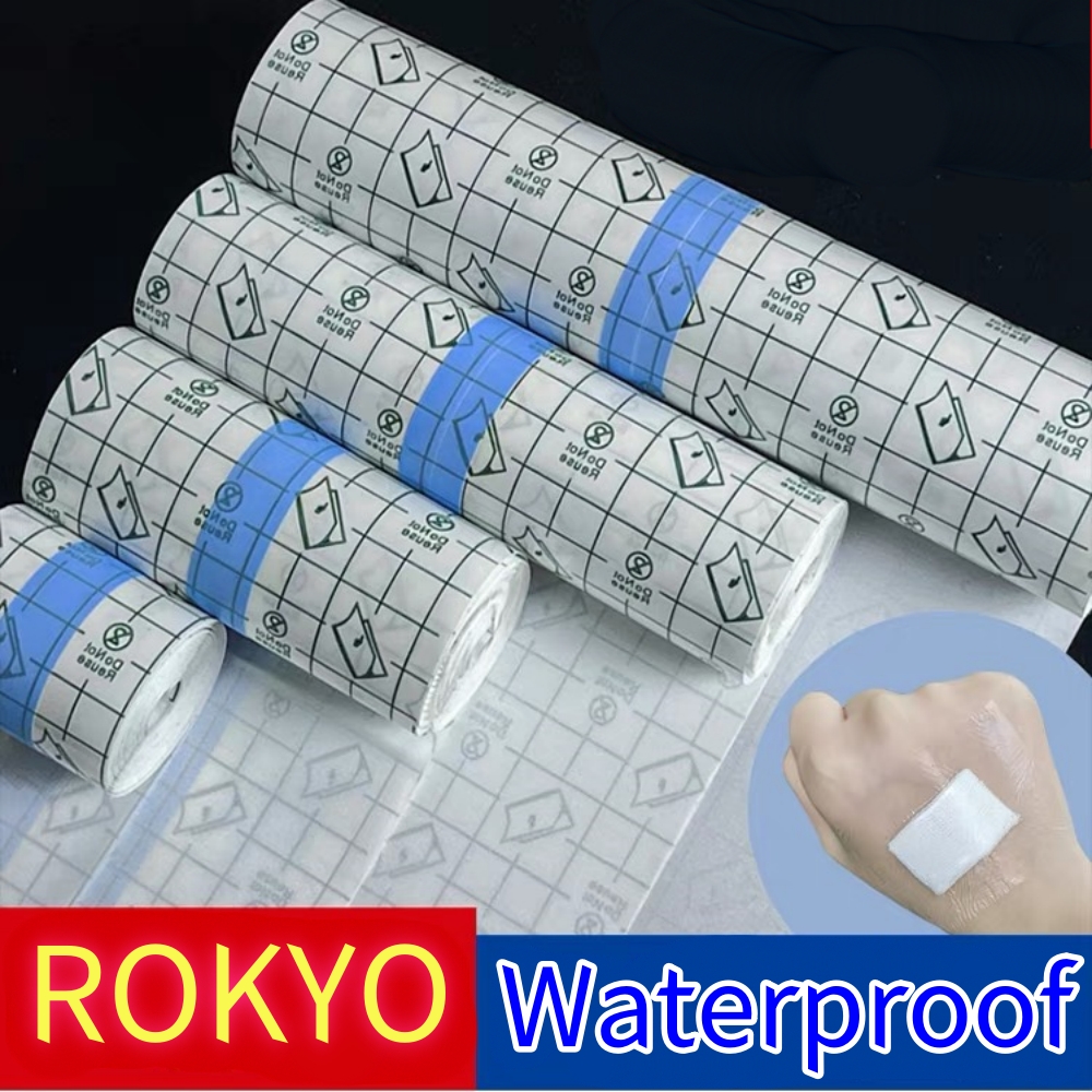 ROKYO-Película protectora profesional de 5M para curación de PU, vendaje para tatuaje para el cuidado posterior, rollo de envoltura transparente para reparación de la piel, resistente al agua