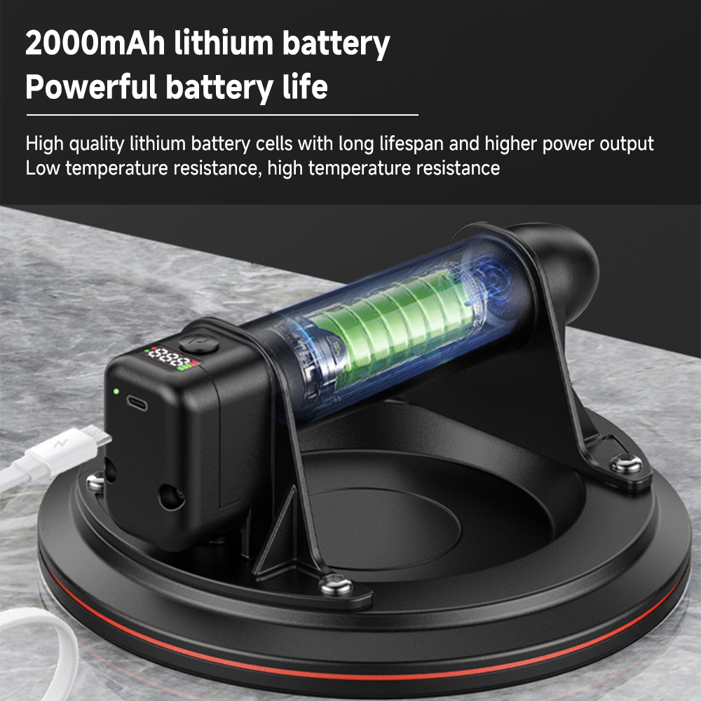 Ventosas elétricas para vidro, pinça a vácuo, elevação manual, telha do granito, capacidade de rolamento 250kg, 8 "ventosa