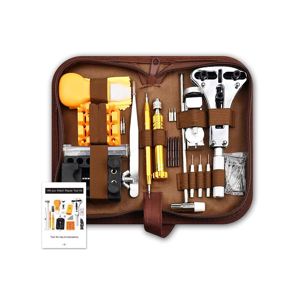 149 個の時計修理ツールキットオープナーアセンブリバックケースプレスメンテナンスメーカー修理部品バッテリー交換アクセサリー