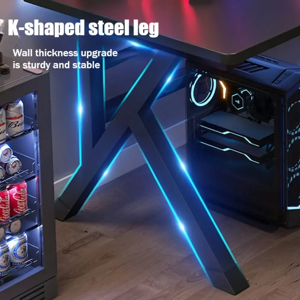 デスクトップコンピュータデスク人間工学に基づいたゲームテーブル寝室ライティングデスクKタイプ高級安定したゲームテーブルダブルプレーヤーゲームテーブル