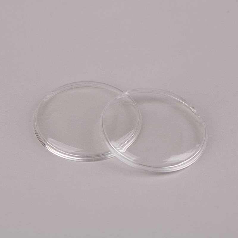 Montre de poche vintage en cristal acrylique, type gras, vieux miroir, 29.7-31.6mm, 1 pièce