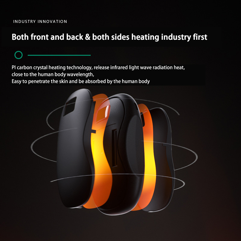 Portable Hand Warmer 50000mAh Large Capacity Electric Fast Heating Double Sided Warmth Battery Digital Display Winter Warmer