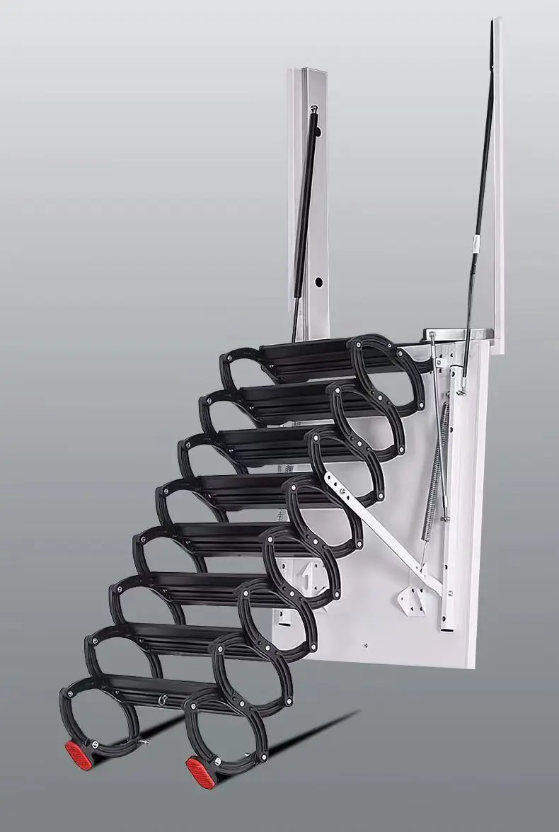 Home Retractable Staircase Side Mounted Telescopic Stairs Telescopic Staircase Side Mounted Hidden Attic Interior