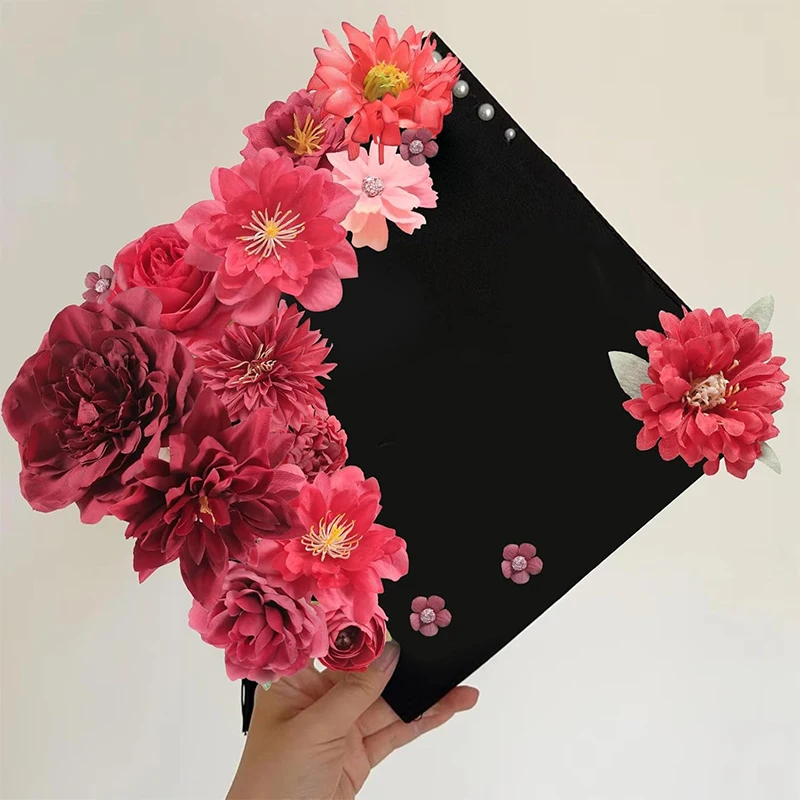 18/21 個マルチカラー混合 5 センチメートル造花シルクローズ造花家の結婚式の装飾 DIY クラフトフラワーウォールアクセサリー
