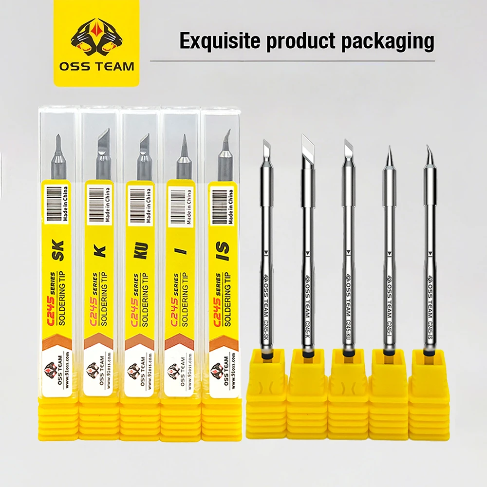 OSS C115 C210 C245 Super Fine series Soldering Iron Tips for T80 HS02 soldering iron T210 T245 Soldering Station