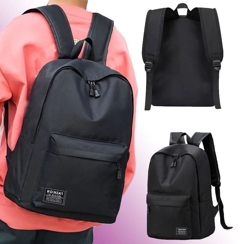 Zaino versatile da 15 pollici Borsa per computer in tessuto Oxford lavabile alla moda Nero Grigio Blu Rosso Zaino per studenti scolastici unisex