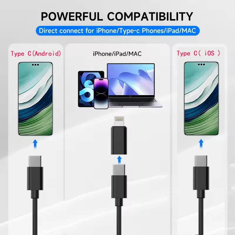 Industrial Endoscope Camera with two port for iOS/Android System HD 960P Inspection Sewer Borescope Camera for Checking Car