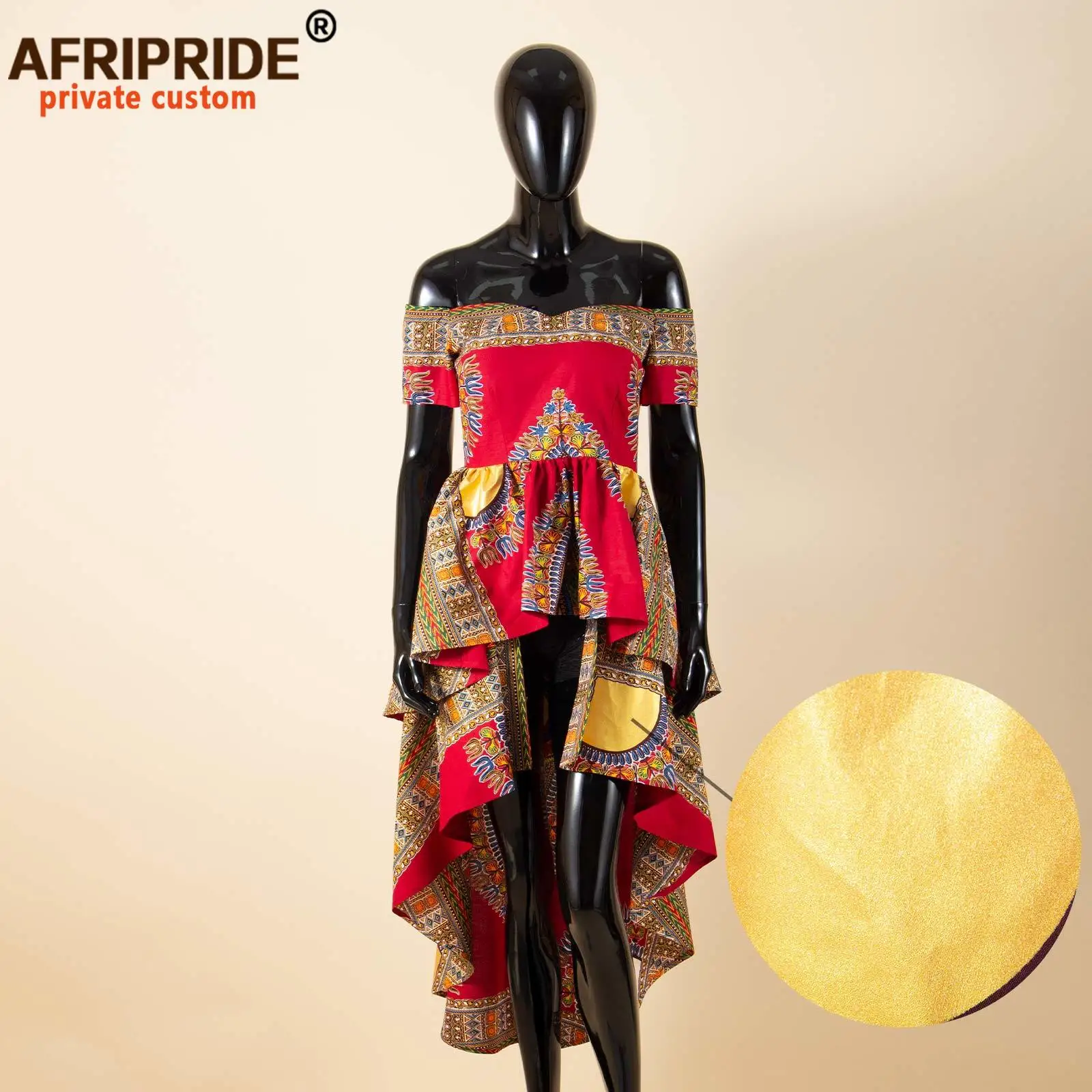 Africano roupas para mulher afripride ancara com decote em v fora do ombro casaco com dashiki tornozelo duplo comprimento de volta mais tamanho a722412