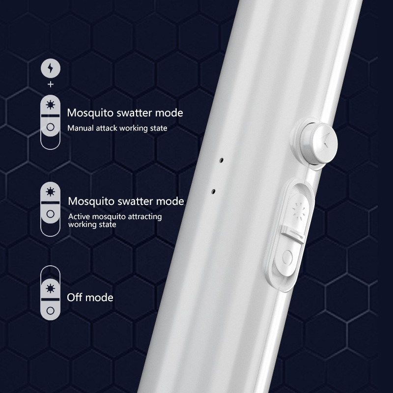 Matamoscas eléctrico Xiaomi de 3000V, matamoscas recargable 2 en 1, matamoscas automático multifuncional para el hogar