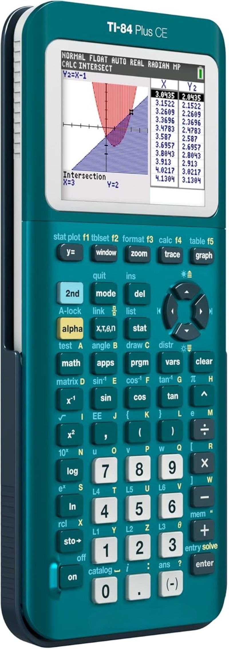 Furniture-TI-84 Plus CE Color Graphing Calculator, Teal (Metallic)-Authenticity.-Graphing