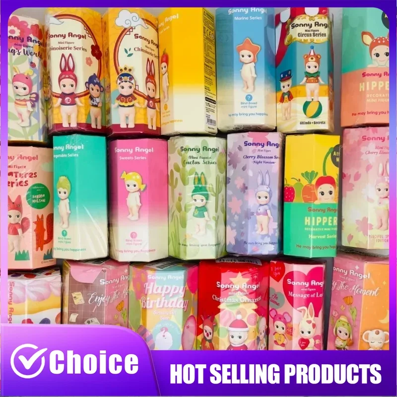 Caja misteriosa de Sonny Angel, edición limitada, colección de pasteles de cumpleaños, Navidad y Halloween, bonita caja ciega, figuras Kawaii, novedad de 2024