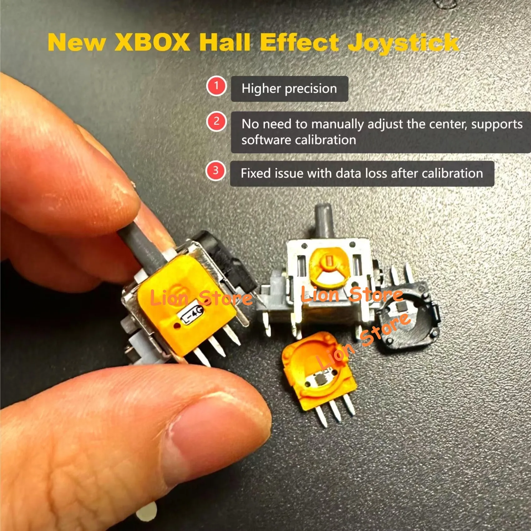 For PlayStation 5 DualSense High Precision Optimized PS5 HALL Effect Analog Joystick Anti-drift No Jitter No Delay