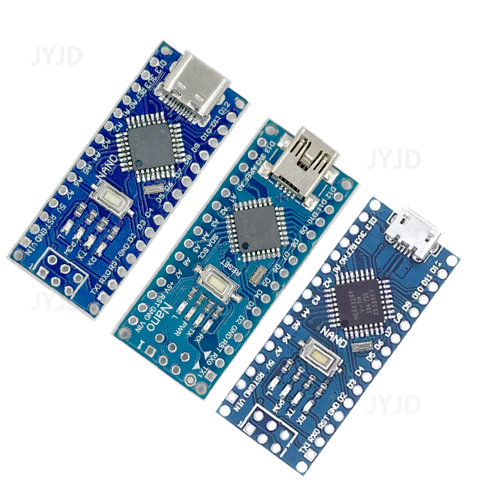 ミニ / Type-C / マイクロ USB Nano 3.0 Arduino 用ブートローダー互換 Nano コントローラー付き CH340 USB ドライバー 16Mhz ATMEGA328P