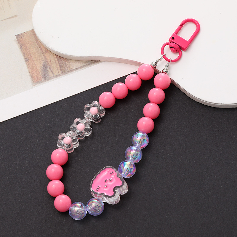 New acrylic oil dripping bunny pendant, keychain, bow pendant, earphone cover, bag, pendant, small gift.