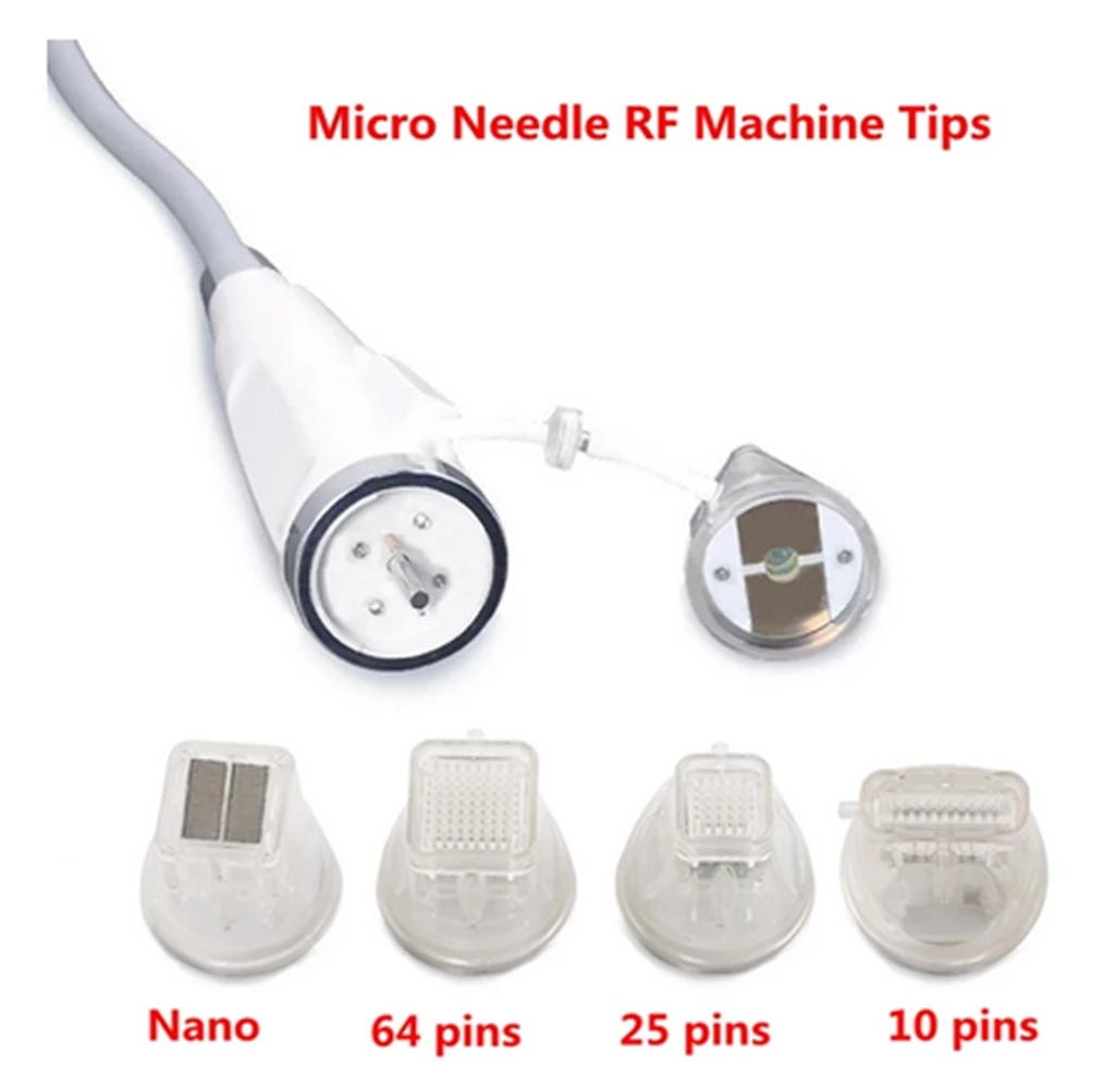 ทิ้ง Microneedle ตลับหมึกทอง 10/25/64 Pins Nano เคล็ดลับสําหรับ Fractional RF เครื่อง Anti Stretch Marks รอยแผลเป็น