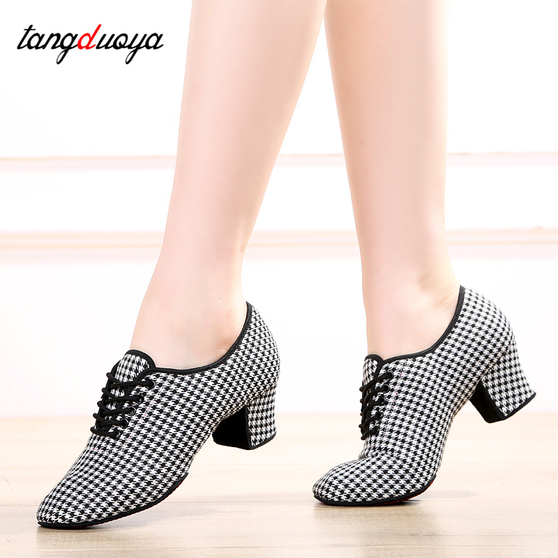 Frauen Latin Dance Schuhe Jazz Ballsaal Salsa Tanzen Schuhe Frau High Heels 5cm Ausbildung Moderne Tango Tanz Turnschuhe Weibliche