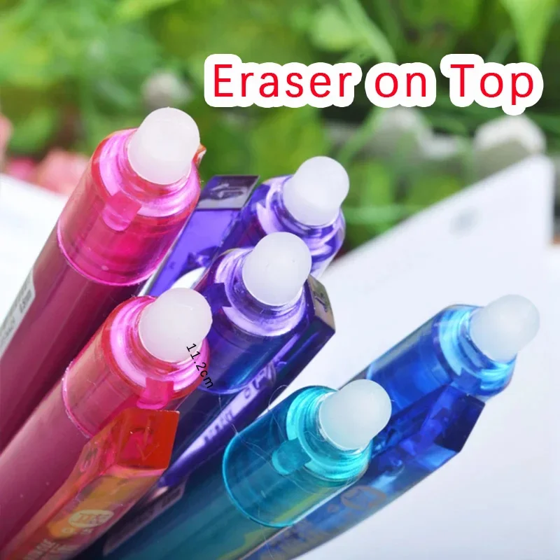 Công Suất Lớn Mực Xong Xóa Được Bút 0.5Mm Đẩy Tự Động Bút Gel Có Thể Giặt Tay Cầm Ma Thuật Viết Xong Xóa Được Nạp Lại Cần Viết Dài Hơn Trường