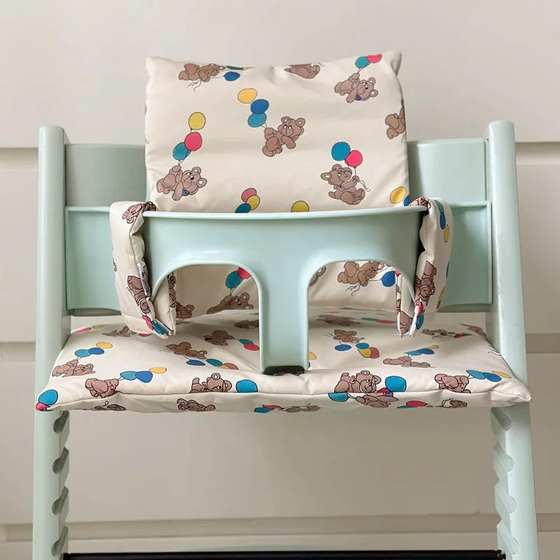 Soft Highchair เบาะล้างทําความสะอาดได้เด็กอาหารค่ําเก้าอี้สูงเบาะรองนั่ง Liner Mat Pad เบาะด้านหลังสําหรับ Stokk Trip Trap เก้าอี้สูง