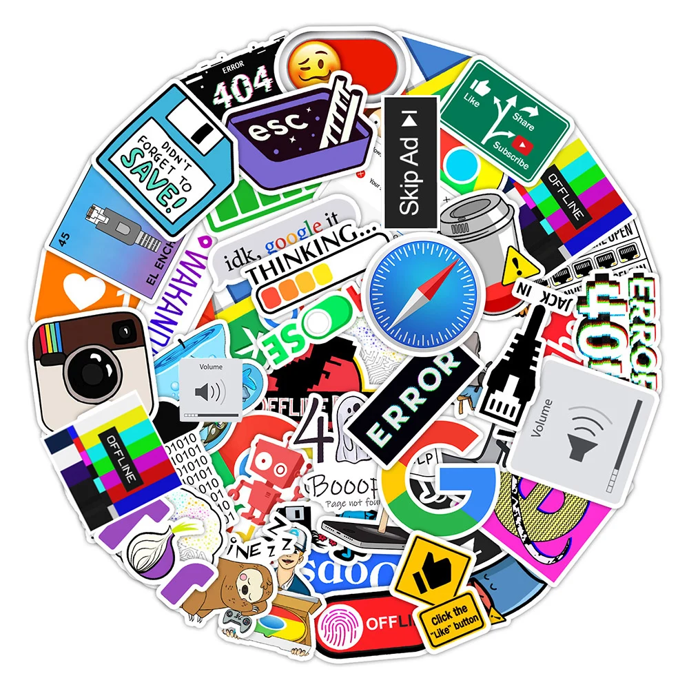 10/30/50pcs Cartoon Programmatore Java Adesivi Internet Geek Programmazione Graffiti Adesivo FAI DA TE Telefono Frigo Diario Fresco Decalcomanie Del Vinile