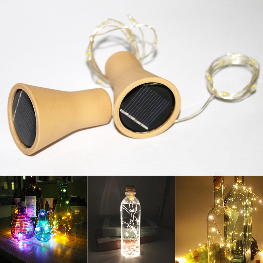 1m 10LEDs / 3M 30LEDs guirnaldas de luces alimentadas por energía Solar guirnalda impermeable para exteriores lámpara de energía Solar Navidad para decoración de jardín