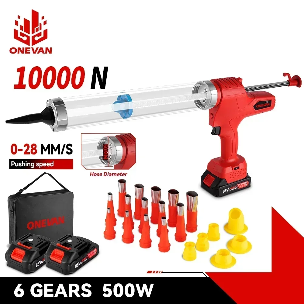ONEVAN Akku-elektrische Klebepistole, Multifunktions-Glaskartuschenpistole, Klebstoff, Kleber, Dichtmittel, Elektrowerkzeug für Makita 18 V Akku-Stift