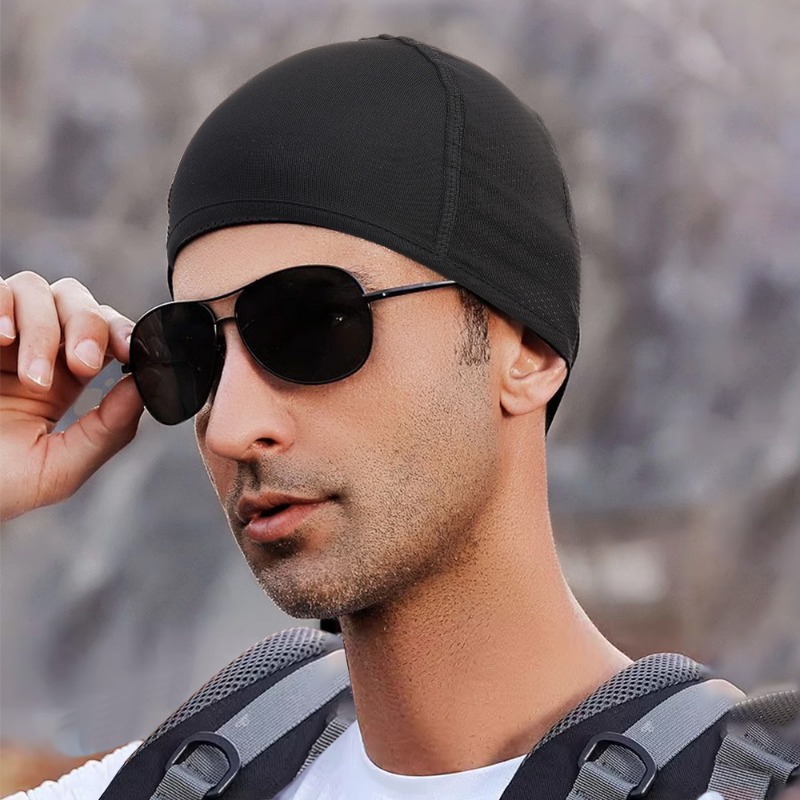 Riding Fast Drying Small Cloth Cap Motorcycle Helmet Liner Outdoor Sports Breathable Protective Cap Universal Helmet Accessories