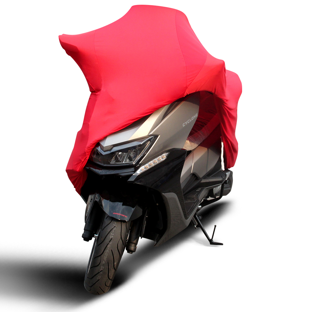 Universal motocicleta cobre protetor uv capa interior ao ar livre 2 cores bicicleta motor scooter capa à prova de poeira tecido elástico M-4XL