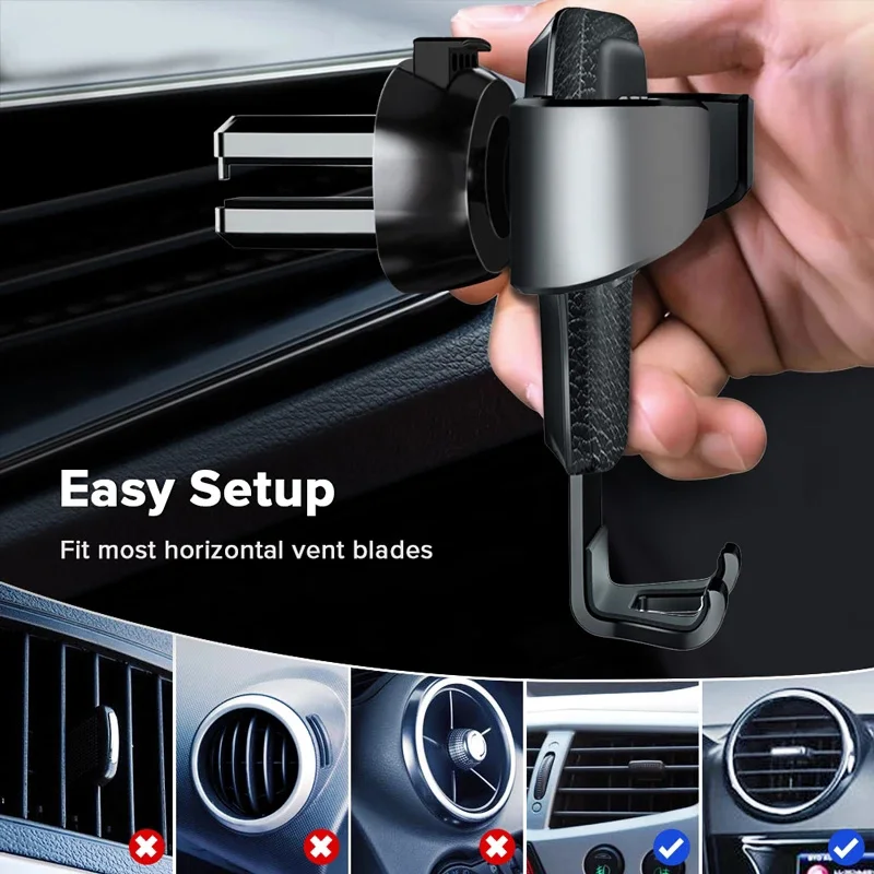 NEUE Schwerkraft Auto Halter Für Telefon Air Vent Clip Halterung Mobile Handy Ständer Smartphone GPS Unterstützung Für iPhone Handy