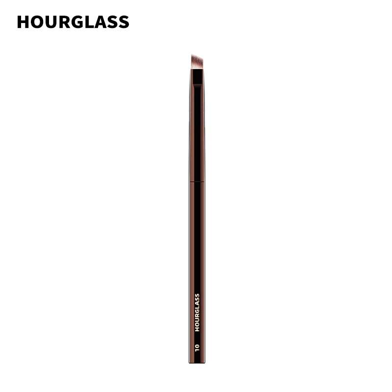 Brocha de maquillaje de reloj de arena, delineador de ojos en ángulo No.10/brocha para cejas, pelo de fibra suave y agradable para la piel, diseño de moda, brocha para un solo ojo