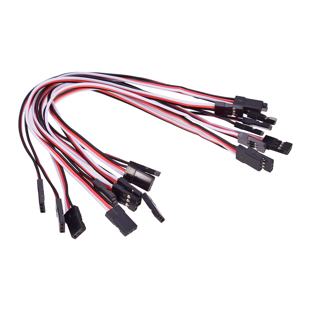 100Mm 150Mm 200Mm 300Mm 500Mm Servo Nối Servo Dây Cho RC Futaba JR Nam đến Nữ Servo Dây Cổng Kết Nối