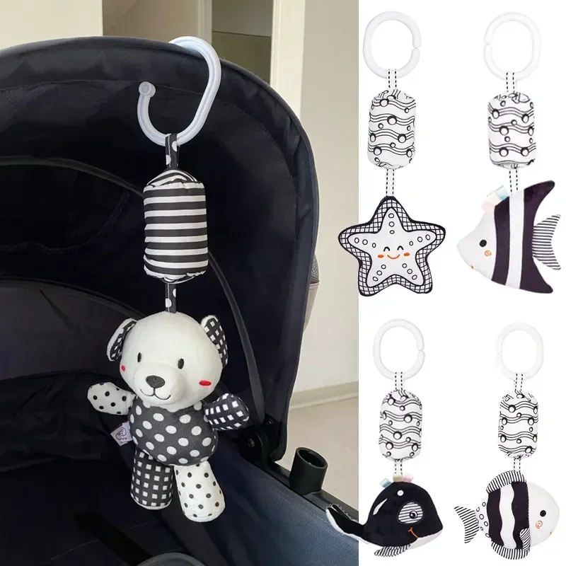Neue Baby Tier Rasseln Bett Kinderwagen Glocke Spielzeug Neugeborenen Greifen Fähigkeit Training Puppen Pädagogisches Plüsch Infant Spielzeug 0-12 monat
