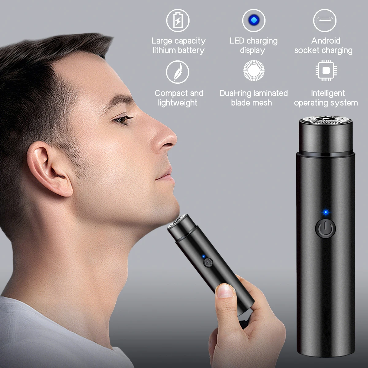 Portable USB Charging Hair Trimmer for Home Use Suitable for Both Men and Women a Two in One Tool for Shaving and Hair Removal