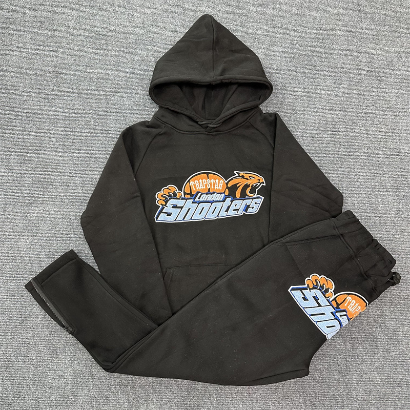 Marca cabeça de leão bordado agasalho y2k hip hop rua dos homens esportes com capuz calças compridas outono inverno moletom topos calças