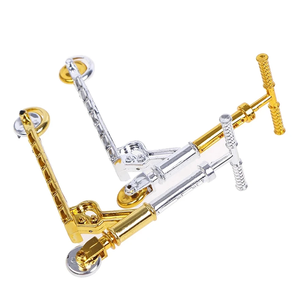 Mini scooter à deux roues en plastique, jouet de simulation, vélo de doigt, planche à roulettes, touche