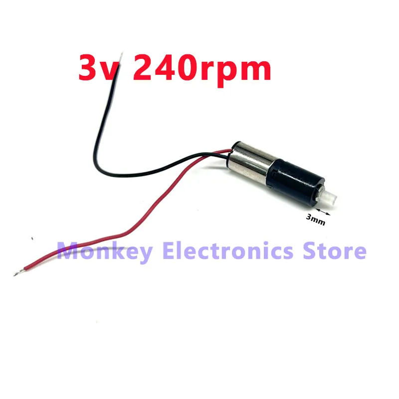47 U/min 240 U/min 1200 U/min DC 3 V 3,7 V Mini 6 mm Planetengetriebe Untersetzungsgetriebe Motor Untersetzung Mikro kernloser Motor DIY Robotergepäck