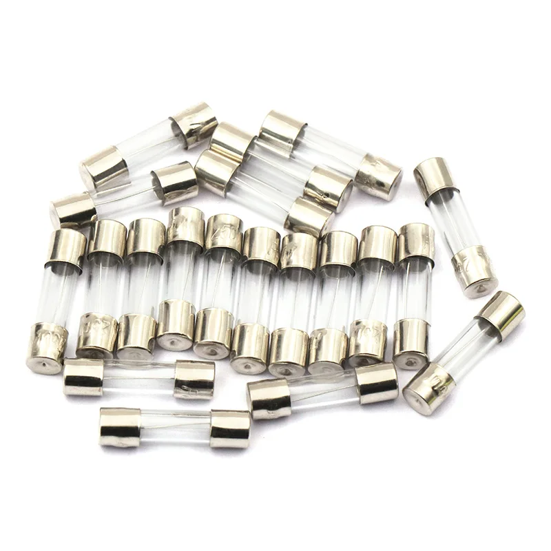 20 Stuks Glazen Buis Zekering 5X20Mm 5A 6A 6.3A 7A 8A 10A 12A 15A 20A 30A 250V Fast Blow Zekeringen Fusibles