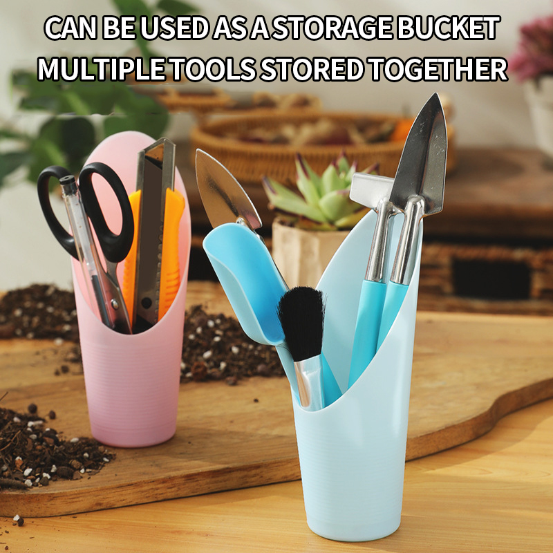 Flower and vegetable planting soil loosening shovel, plastic Phoenix tree plant soil shovel - cylindrical succulent plant soil