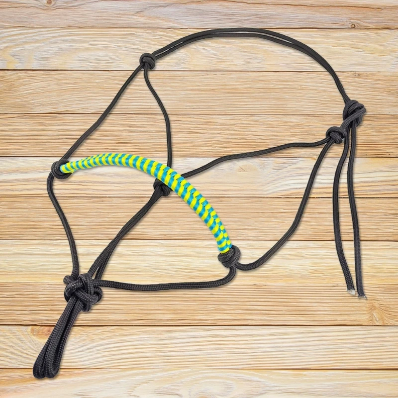 ม้านำเชือกแขวนคอม้าเชือกผูกปมการฝึกอบรม Headstall สายรัดเชือกสำหรับเครื่องมือการฝึกม้าใช้งานง่าย