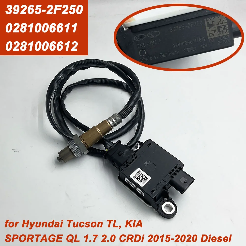 0281006611   39265-2F250 392652 F250 Partikelmittel PM Sensor für Hyundai TUCSON TL Kia SPORTAGE QL 2015-2020 DIESEL 0281006612