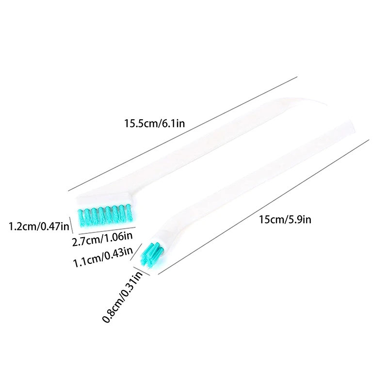 2 pezzi/set pulizia spazzola stretta manico lungo spazio portatile biberon gap spazzola per pulizia utensile da cucina per la casa piccola spazzola