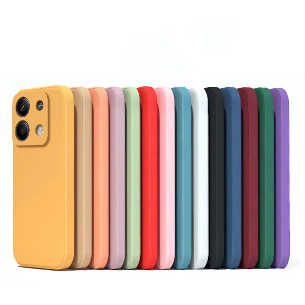 Оригинальный чехол для телефона из жидкого силикона для Xiaomi Redmi Note 13 13 Pro Note 13 Pro + Note 13 Pro Plus 5G, противоударная задняя крышка