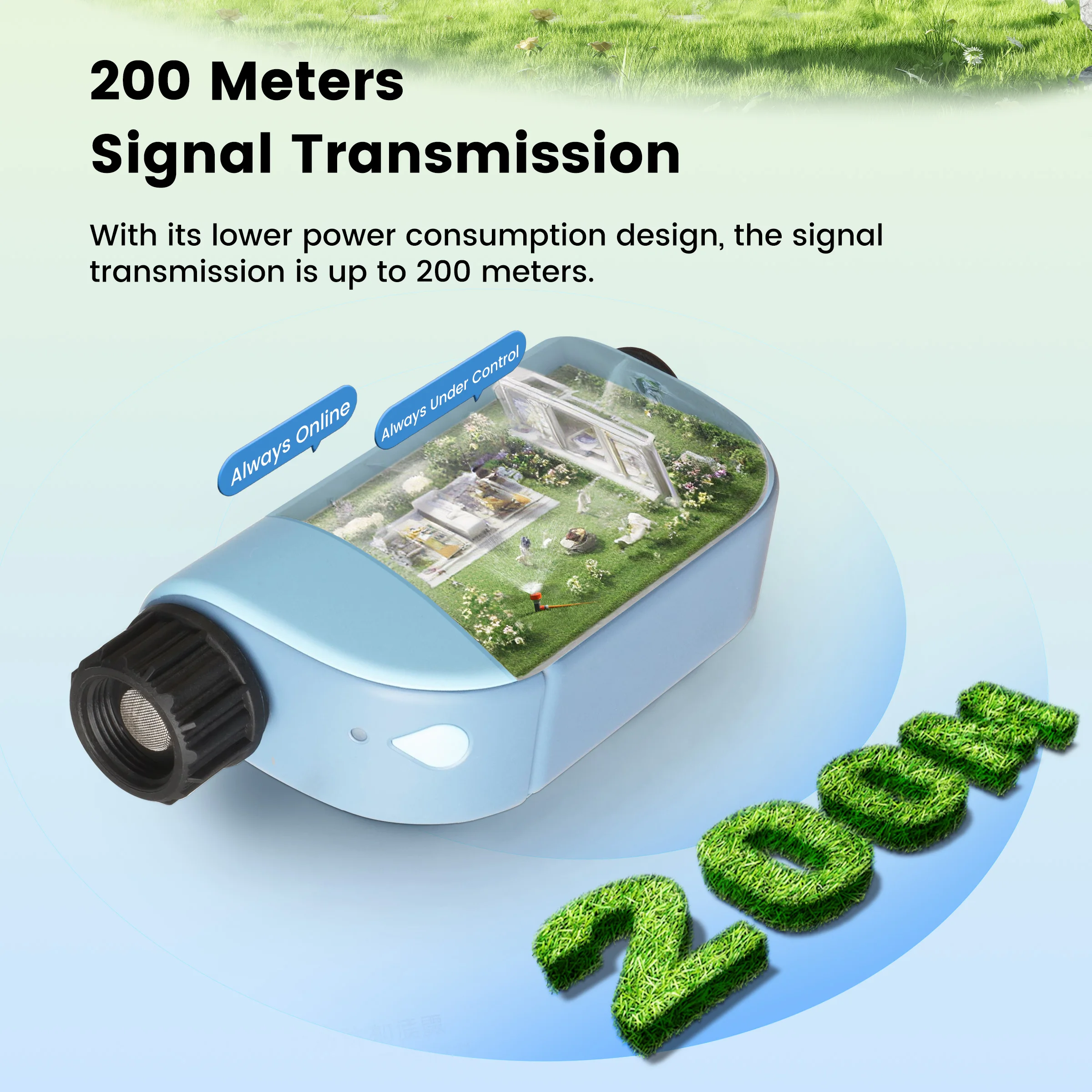 GIRIER Tuya Smart Water Timer WiFi Programmierbarer Sprinkler-Controller für Gartenschlauch-Bewässerung Kein Hub erforderlich Funktioniert mit Alexa