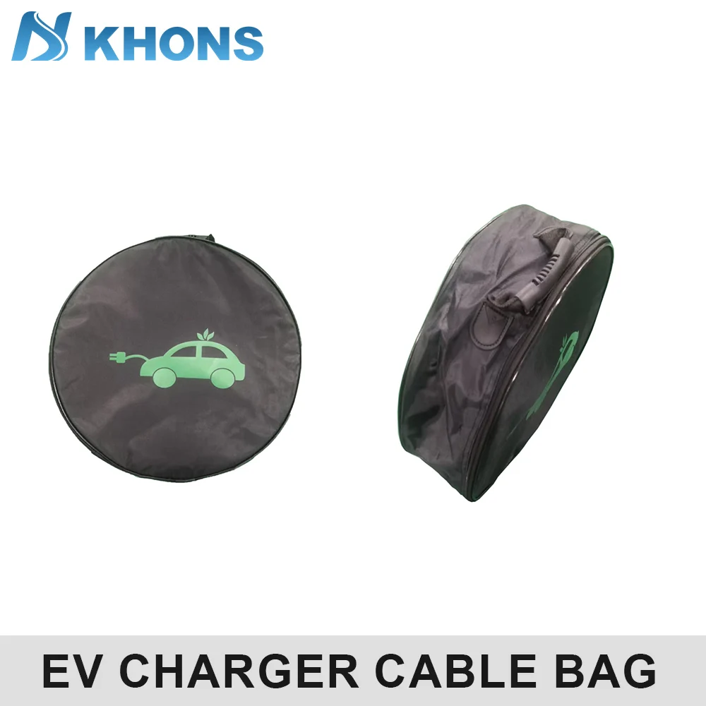 Khons EV Charger Bag Suitable For EV Charging Cable Portable Charger EVSE Charger Case Waterproof Storage Bag