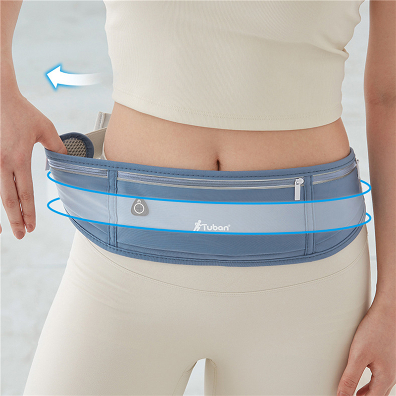 Riñonera Invisible impermeable para correr al aire libre, riñonera deportiva para hombres y mujeres, bolsas de gimnasio negras ocultas, accesorios para teléfono, mochila