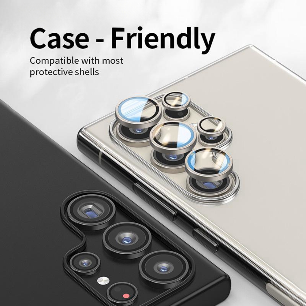 For Samsung S24 Ultra Metal Camera Protector Lens Tempered Glass Camera Case For Samsung Galaxy S25 Plus S24+ S24Ultra Lens Ring